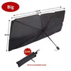 Multi-purpose, convenient, foldable car window sunshade, interior protector, auto part accessory, front umbrella cover