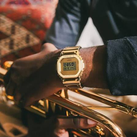 G-Shock Style Metal Digital Watch – Premium Stainless Steel | Gold, Silver & Black
